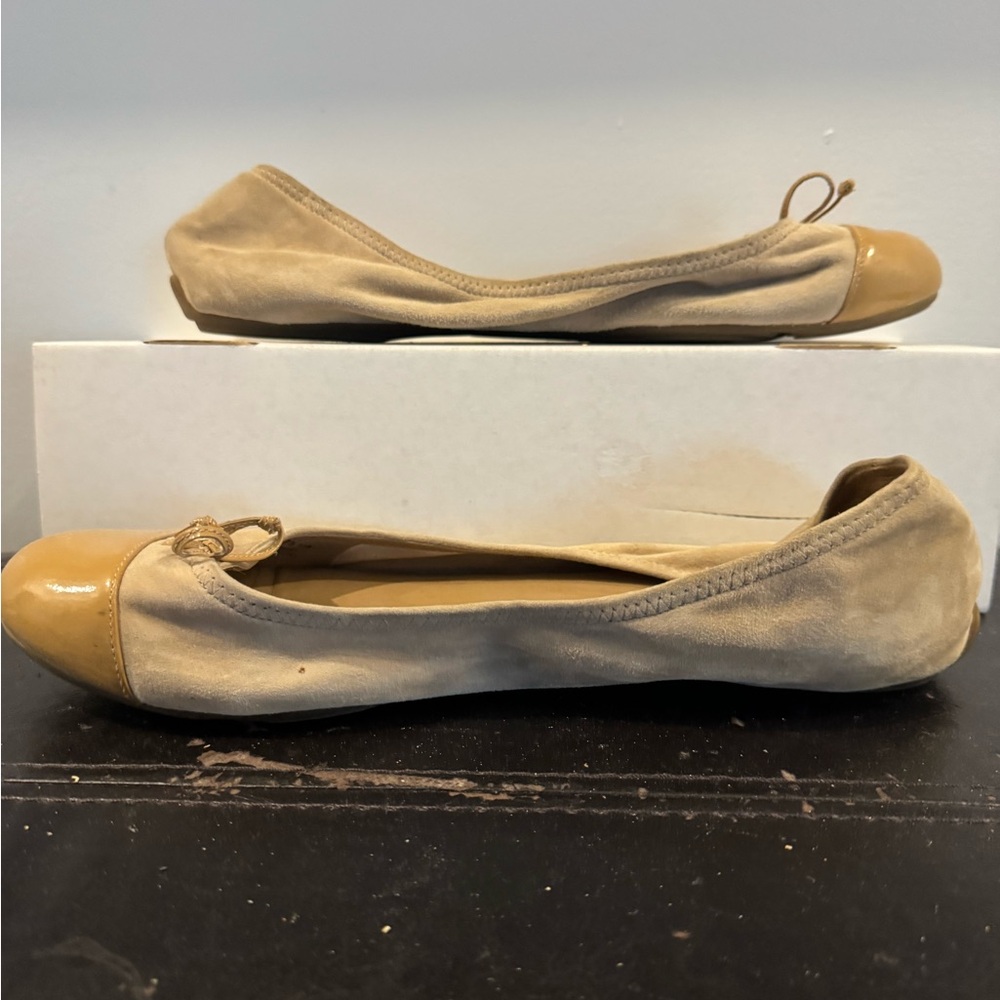 Cole Haan Beige and Tan Ballet Flats